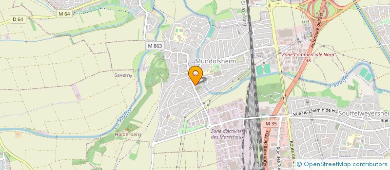 localisation de l'entreprise SCI LCO  MUNDOLSHEIM