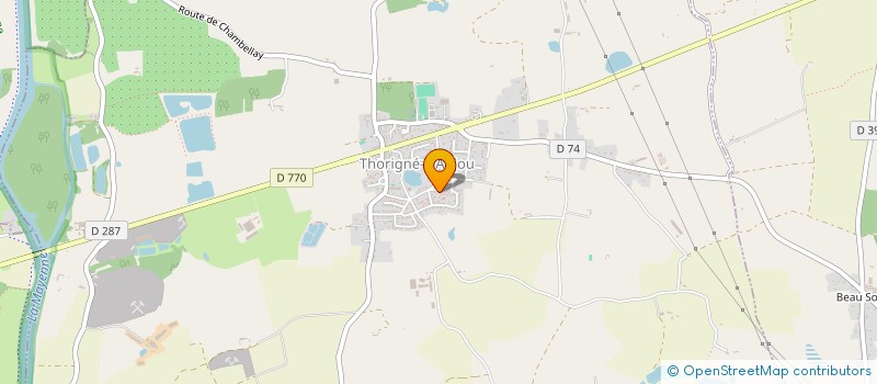 localisation de l'entreprise SCI LCP  THORIGNE-D'ANJOU