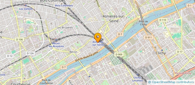 localisation de l'entreprise SCI LCP FLACHAT à ASNIERES-SUR-SEINE