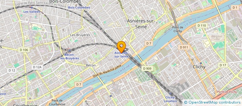 localisation de l'entreprise SCI LCP LEVALLOIS à ASNIERES-SUR-SEINE