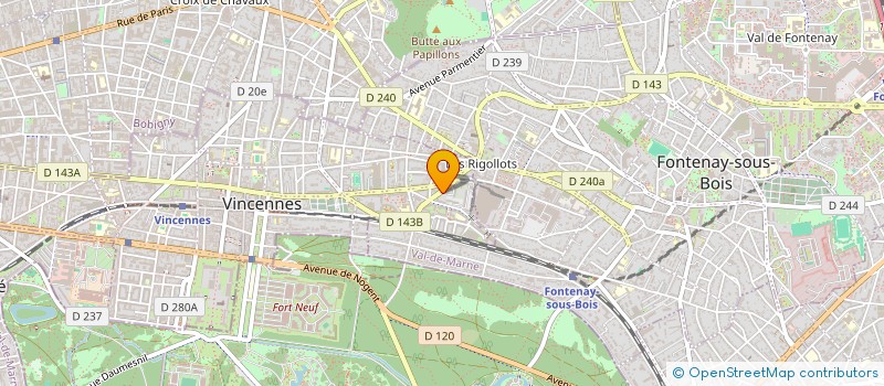 localisation de l'entreprise SCI LCPC à VINCENNES