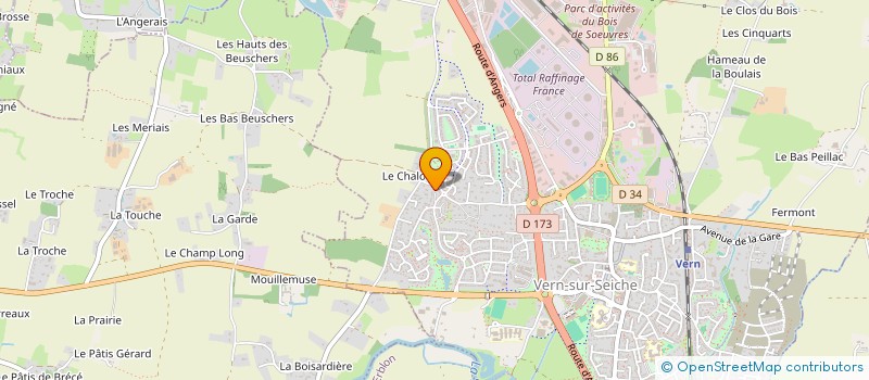 localisation de l'entreprise SCI LCS  VERN-SUR-SEICHE