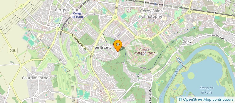 localisation de l'entreprise SCI LCS IMMOBILIER  CERGY