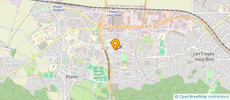 localisation de l'entreprise SCI LCS78  PLAISIR