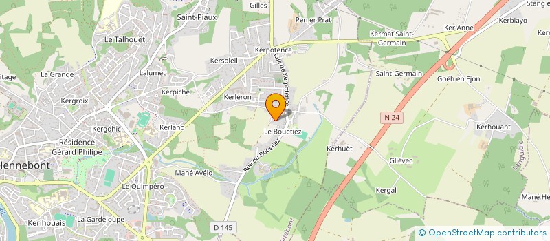 localisation de l'entreprise SCI LCT  HENNEBONT