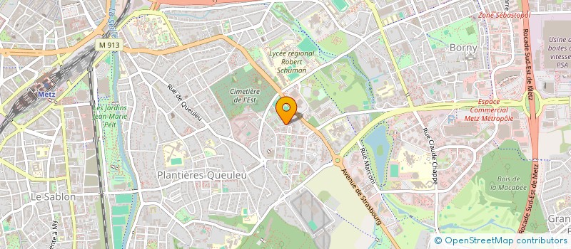 localisation de l'entreprise SCI LCT  METZ