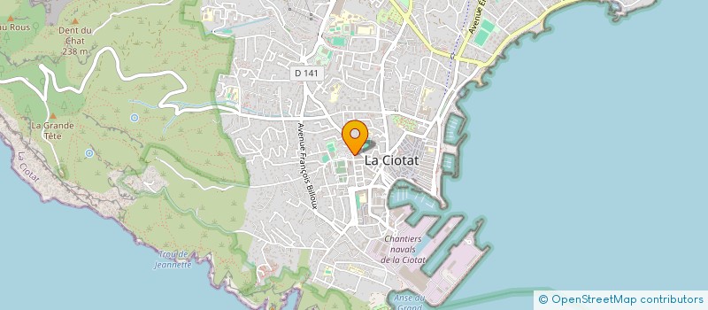 localisation de l'entreprise SCI LCT  LA CIOTAT