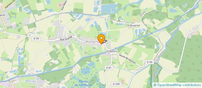 localisation de l'entreprise SCI LCT IMMO à WARLAING
