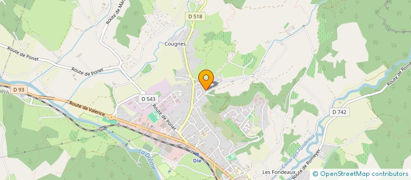 localisation de l'entreprise SCI LCTEG à DIE