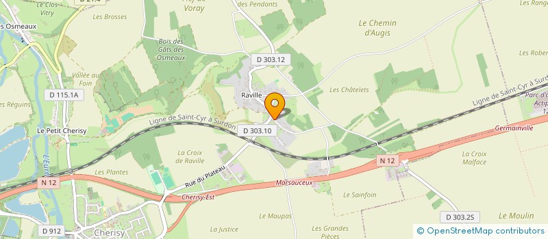 localisation de l'entreprise SCI LCV à CHERISY