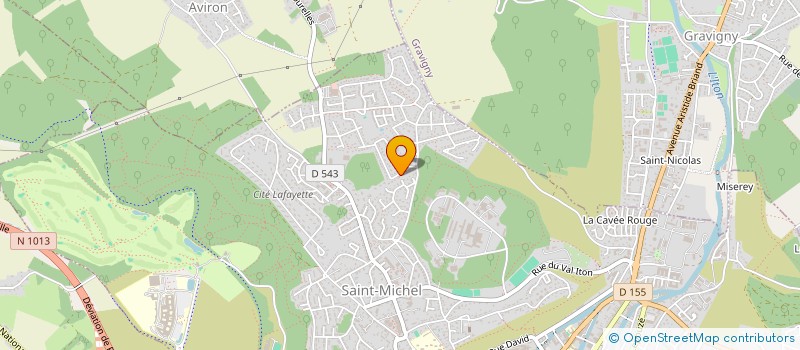 localisation de l'entreprise SCI LCVB  EVREUX