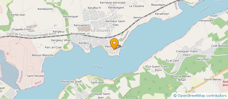 localisation de l'entreprise SCI LCVG  GUIPAVAS