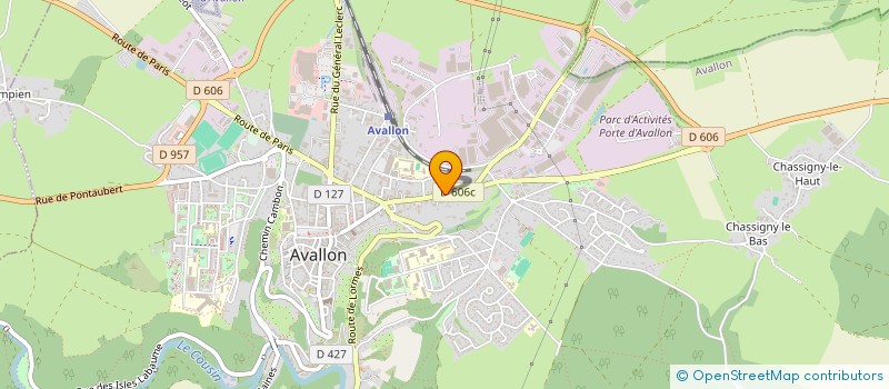 localisation de l'entreprise SCI LCVN TREILLARD à AVALLON