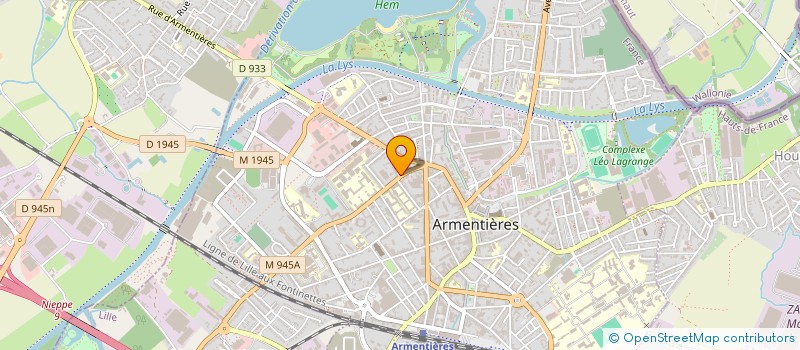 localisation de l'entreprise SCI LD  ARMENTIERES