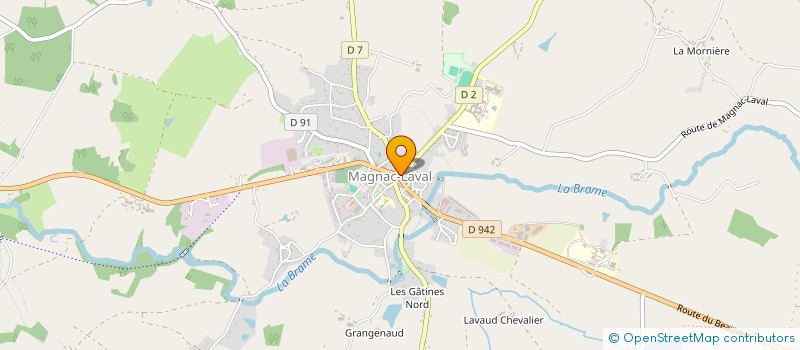 localisation de l'entreprise SCI LD  MAGNAC-LAVAL