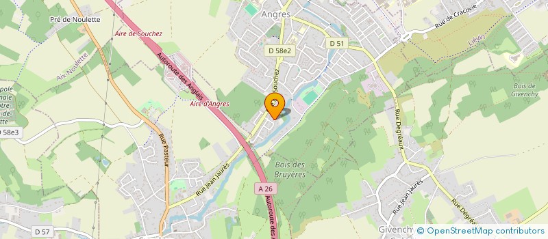 localisation de l'entreprise SCI LD IMMO à ANGRES