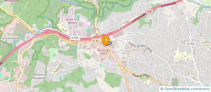 localisation de l'entreprise SCI LDA à ANTIBES