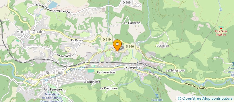 localisation de l'entreprise SCI LDB  LA BOURBOULE