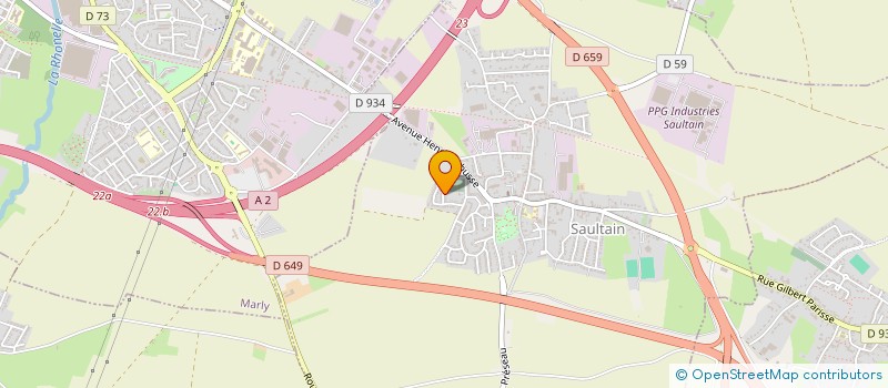 localisation de l'entreprise SCI LDB  SAULTAIN