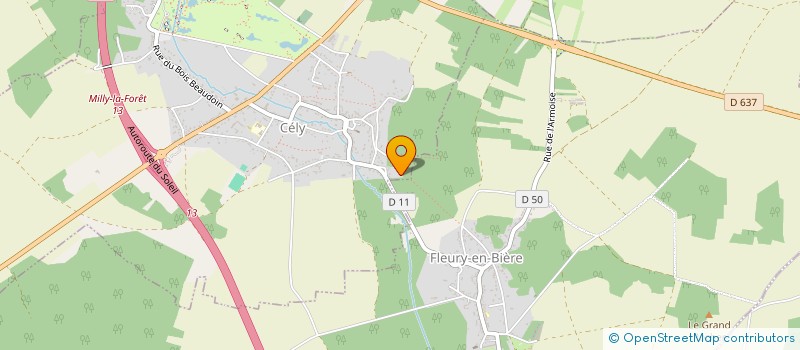 localisation de l'entreprise SCI LDB  CELY