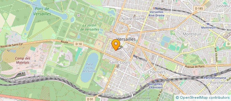 localisation de l'entreprise SCI LDBG à VERSAILLES