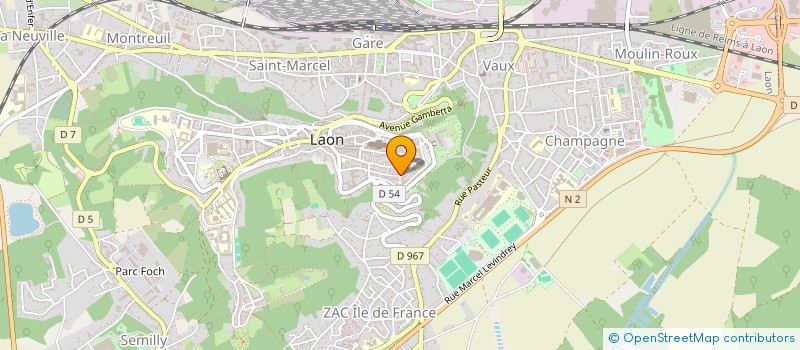 localisation de l'entreprise SCI LDCA IMMO à LAON