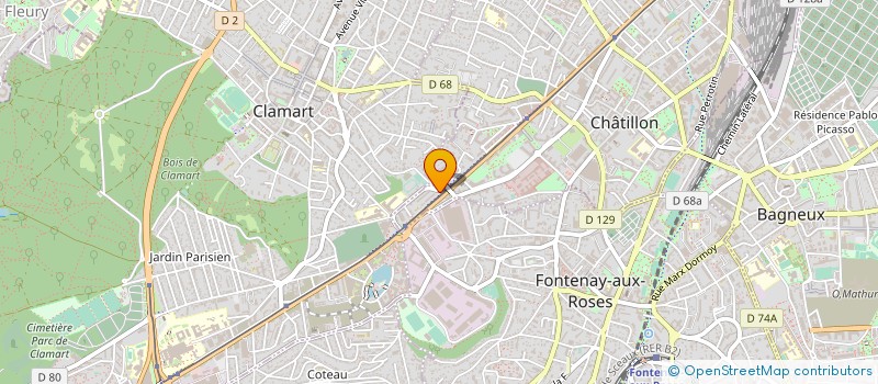 localisation de l'entreprise SCI LDDJ  CHATILLON