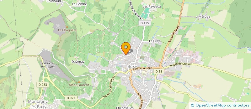 localisation de l'entreprise SCI LDJ2  BUXY