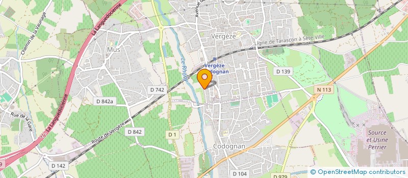 localisation de l'entreprise SCI LDLA  VERGEZE