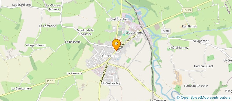 localisation de l'entreprise SCI LDRH  CERENCES