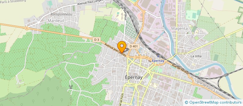 localisation de l'entreprise SCI LDS à EPERNAY