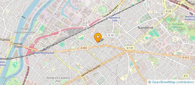 localisation de l'entreprise SCI LDT  NANTERRE