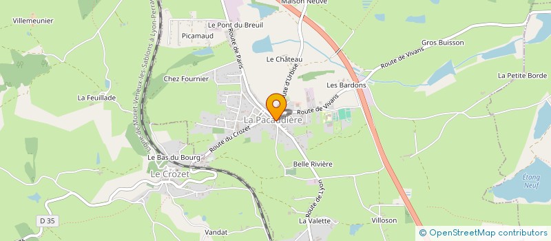 localisation de l'entreprise SCI LDTB  LA PACAUDIERE