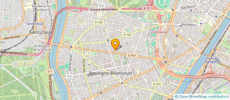 localisation de l'entreprise SCI LDW à BOULOGNE-BILLANCOURT