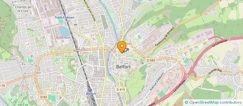 localisation de l'entreprise SCI LE 108 à BELFORT
