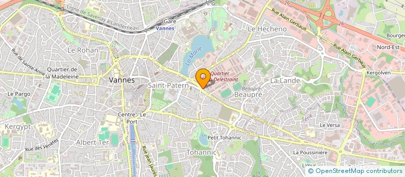 localisation de l'entreprise SCI LE 119 à VANNES