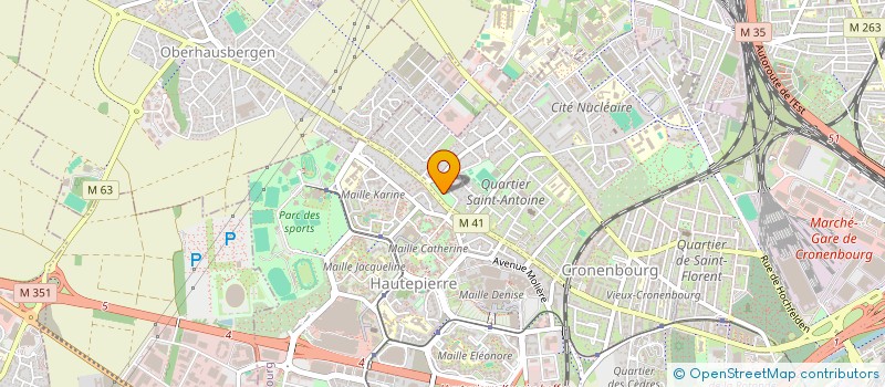 localisation de l'entreprise SCI LE 12 B  STRASBOURG