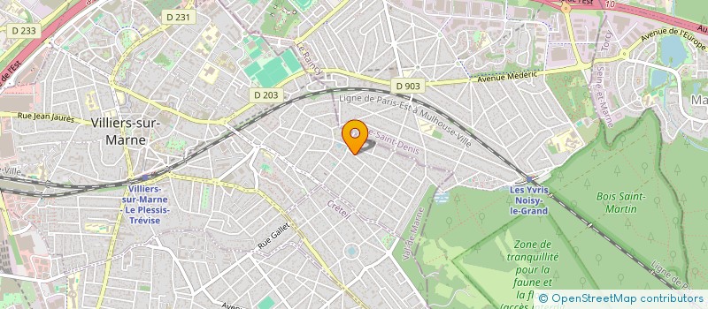 localisation de l'entreprise SCI LE 126  VILLIERS-SUR-MARNE