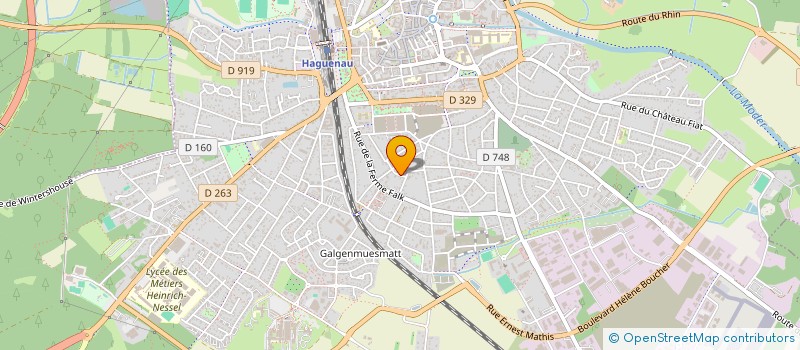 localisation de l'entreprise SCI LE 13 VENDEMIAIRE  HAGUENAU