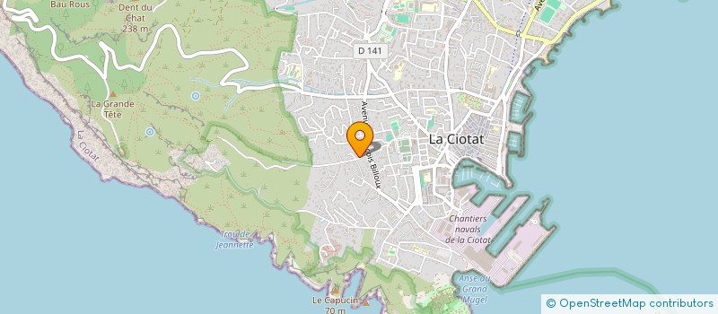 localisation de l'entreprise SCI LE 14  LA CIOTAT