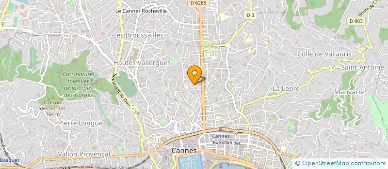 localisation de l'entreprise SCI LE 18 à CANNES