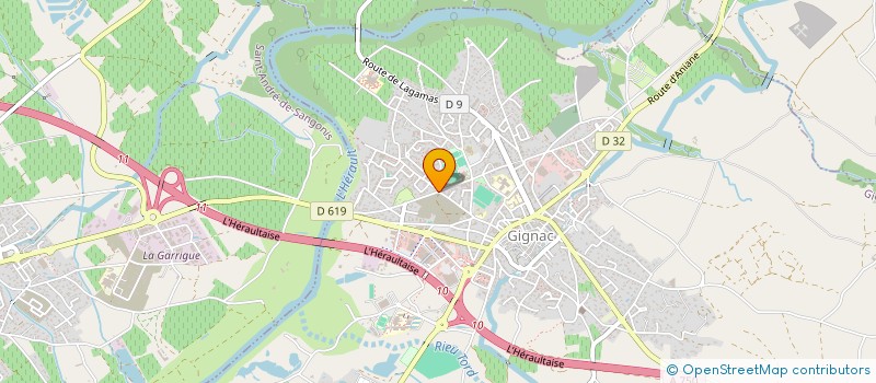 localisation de l'entreprise SCI LE 18  GIGNAC