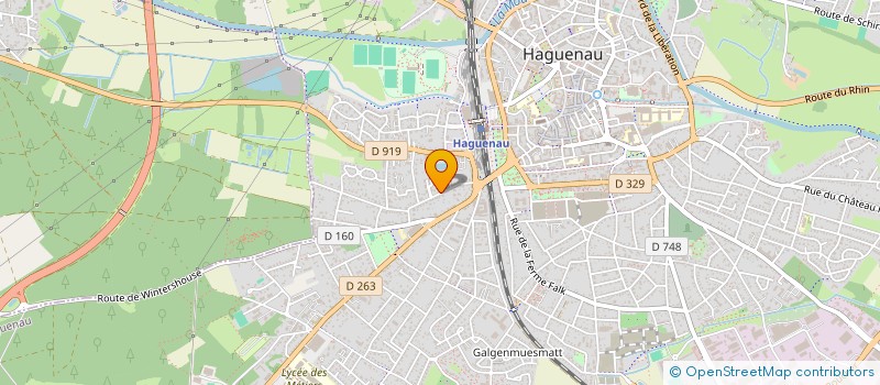 localisation de l'entreprise SCI LE 18  HAGUENAU