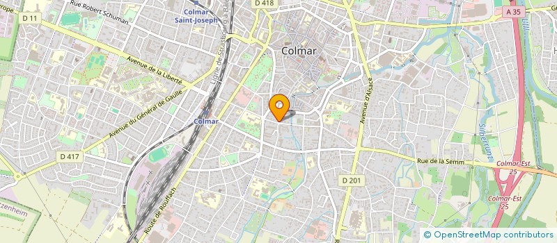 localisation de l'entreprise SCI LE 197  COLMAR