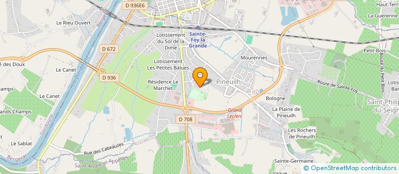 localisation de l'entreprise SCI LE 2  PINEUILH