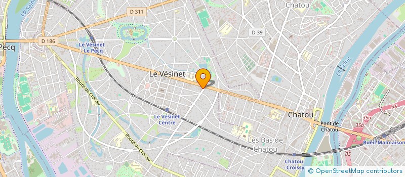 localisation de l'entreprise SCI LE 2 BIS  LE VESINET