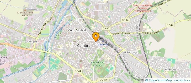 localisation de l'entreprise SCI LE 22 FAIDHERBE à CAMBRAI