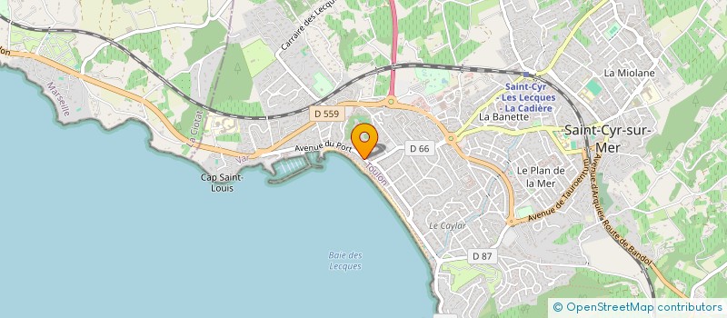 localisation de l'entreprise SCI LE 26 à SAINT-CYR-SUR-MER