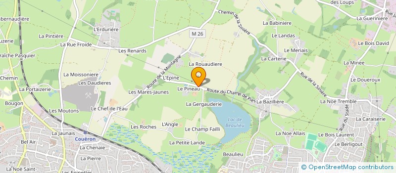 localisation de l'entreprise SCI LE 36 à COUERON