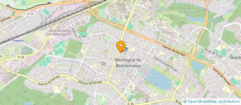 localisation de l'entreprise SCI LE 3MA  MONTIGNY-LE-BRETONNEUX